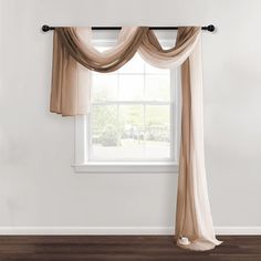 Two swags curtains